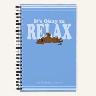 Personalised Cute Dog Blue Custom Mindful Journal