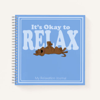 Personalised Cute Dog Blue Square Mindful Journal