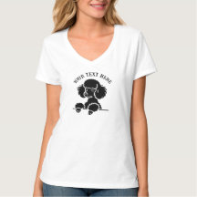 Personalised Cute Dog T-Shirt – Custom Text Pet