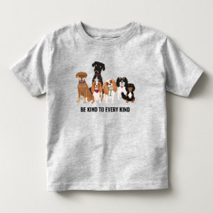 Personalised Cute Dog Toddler T-Shirt