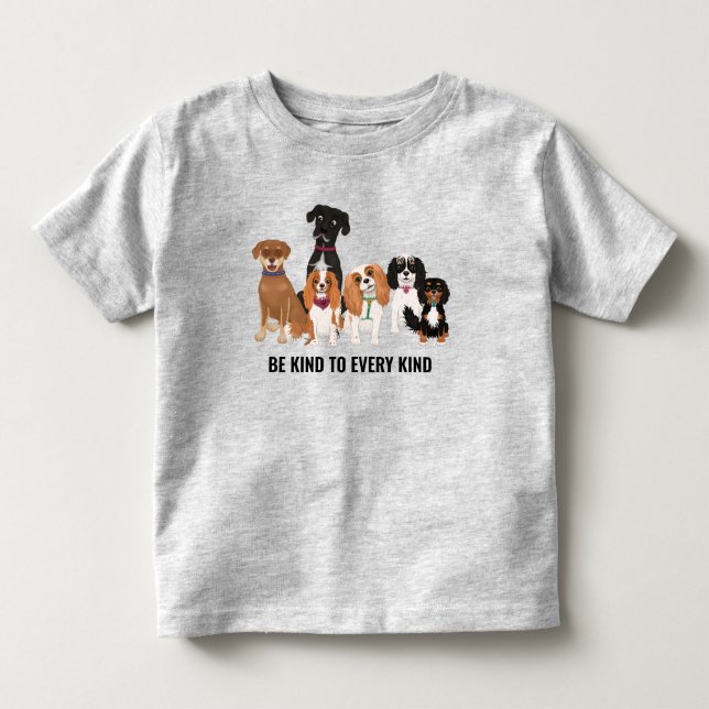 Personalised Cute Dog  Toddler T-Shirt (Front)