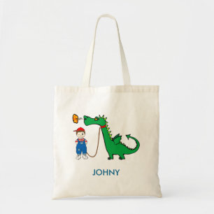 Personalised Cute Dragon Tote Bag
