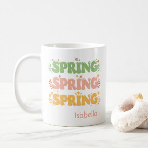 Personalised Cute Easter Spring Celebration  Coffee Mug