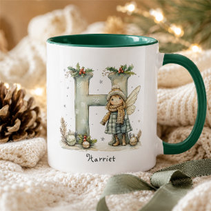 Personalised Cute Fairy Christmas Gift Mug