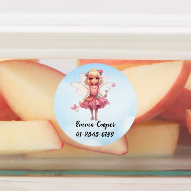 Personalised Cute fairy,Name,Phone number (Affixed)
