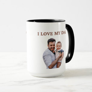 Personalised Cute Family Face 2 Photos Mug