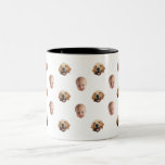Personalised Cute Family Face 2 Photos Mug<br><div class="desc">The background needs to be transparent. Make sure the photo is cropped tightly to the object/face.</div>