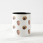 Personalised Cute Family Face 2 Photos Mug<br><div class="desc">The background needs to be transparent. Make sure the photo is cropped tightly to the object/face.</div>