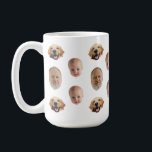 Personalised Cute Family Face 3 Photos Mug<br><div class="desc">The background needs to be transparent. Make sure the photo is cropped tightly to the object/face.</div>