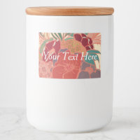 Personalised Cute Floral Food Container