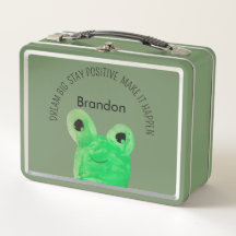 Personalised Cute frog inspirational quote 