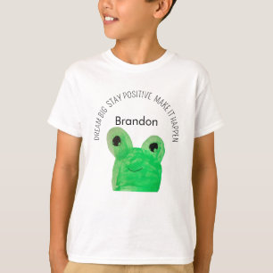 Personalised Cute frog inspirational quote T-Shirt