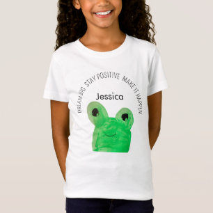 Personalised Cute frog inspirational quote T-Shirt