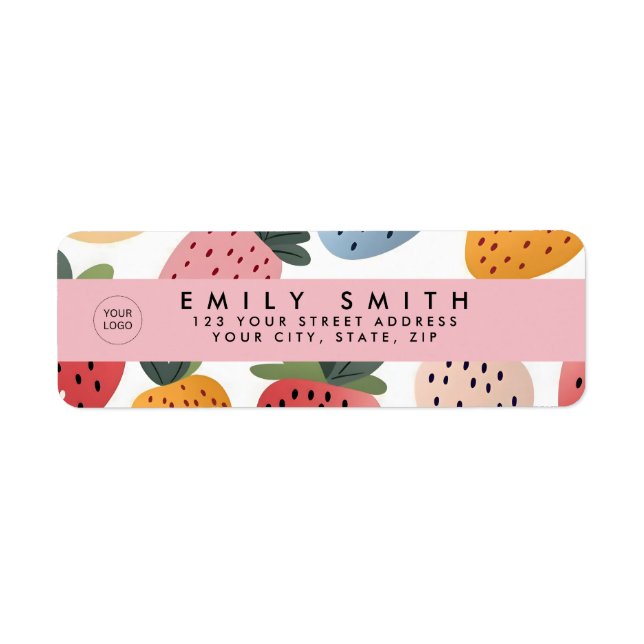 Personalised Cute Fruit Strawberry Pattern (Front)