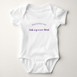 Personalised Cute Funny Baby Bodysuit