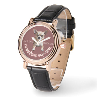 Personalised Cute Funny Chihuahua Watch Dog Watch
