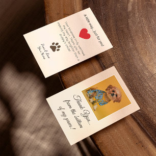 Personalised Cute Funny Pet Dog Picture Theme Thank You Card