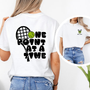 Personalised Cute Girls Tennis with Bow  T-Shirt