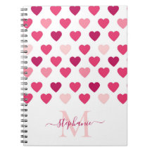 Personalised Cute Girly Pink Hearts Love