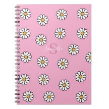Personalised Cute girly white daisy floral 