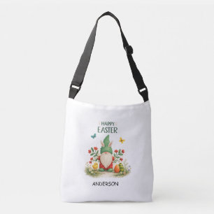 Personalised cute gnome mini Easter bag with name 