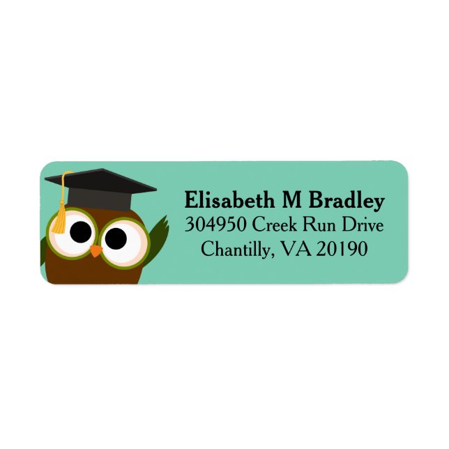 Personalised Cute Graduation Owl (Front)