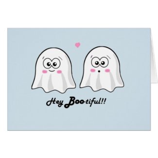 Personalised cute Halloween 'Hey Bootiful' card! Card