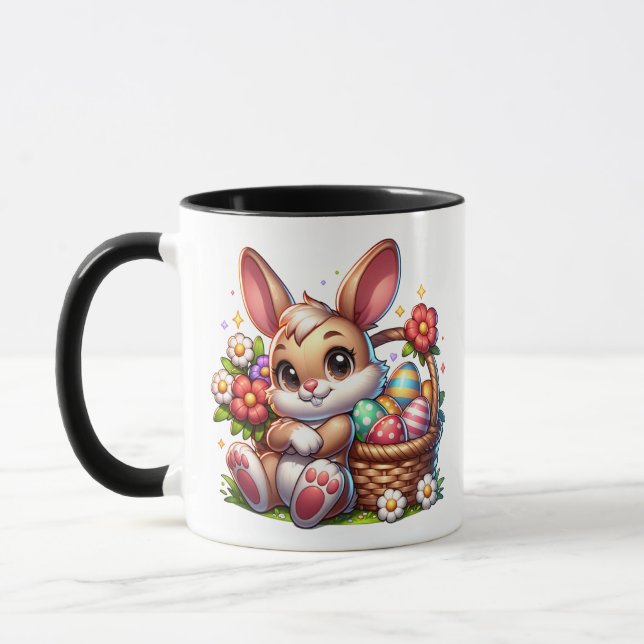 Personalised Cute Happy Easter  Mug (Left)