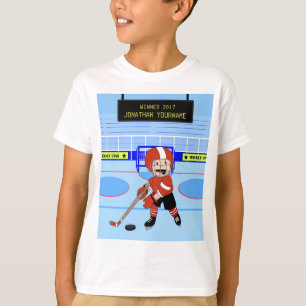 Personalised Cute Ice Hockey star T-Shirt