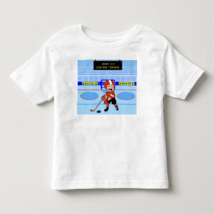Personalised Cute Ice Hockey star Toddler T-Shirt