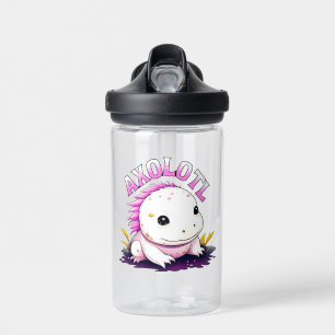 Personalised Cute Kawaii Axolotl  Water Bottle