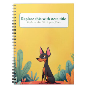 Personalised Cute Kawaii Dog Notebook