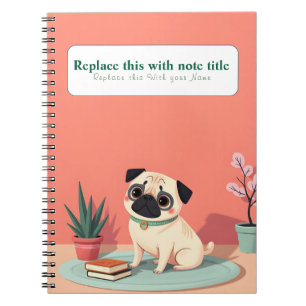 Personalised Cute Kawaii Dog Notebook