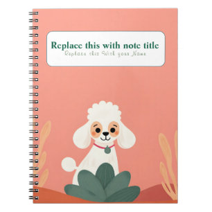 Personalised Cute Kawaii Dog Notebook