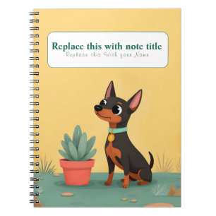 Personalised Cute Kawaii Dog Notebook