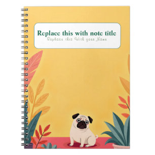Personalised Cute Kawaii Dog Notebook