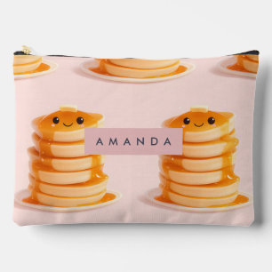 Personalised Cute Kawaii Pancake Stack with Syrup Accessory Pouch