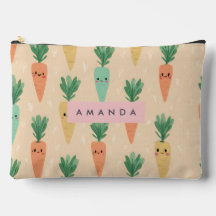 Personalised Cute Kawaii Pastel Carrot Faces