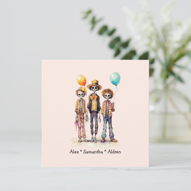 Personalised Cute Kid Zombie Halloween (10) (Standing Front)