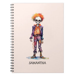 Personalised Cute Kid Zombie Halloween (6) Notebook