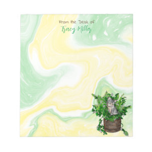 Personalised Cute Kitten in Catnip     Notepad