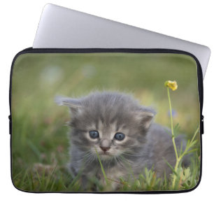 Personalised Cute Kitten Laptop Sleeve