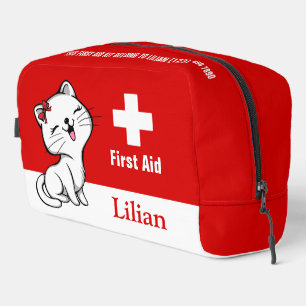 Personalised Cute Kitty First Aid Kit Bag