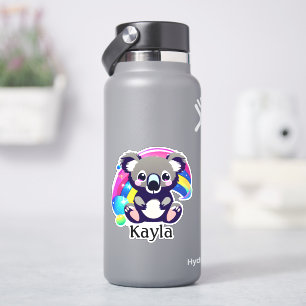 Personalised Cute Koala Bear and Rainbow