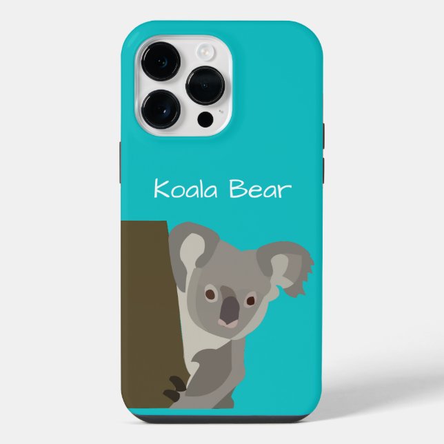 Personalised Cute Koala Bear iPhone Case (Back)