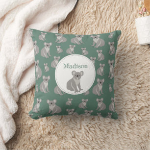 Personalised Cute Koala Pattern   Cushion