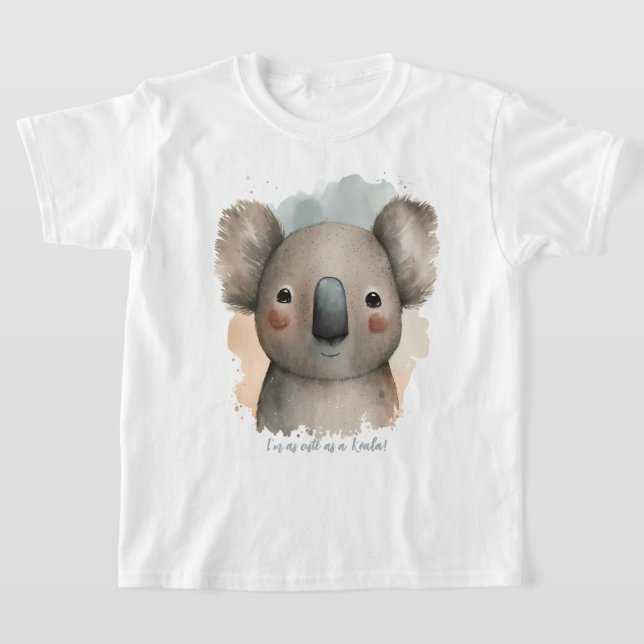 Personalised cute Koala T-Shirt (Laydown)