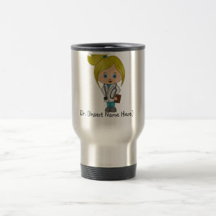 Personalised Cute Lady Doctor Mug - Blonde