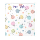 Personalised Cute LadyBug Notepad