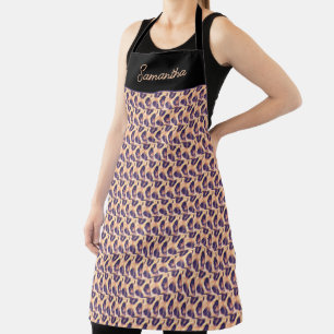 Personalised, Cute Leopard Pattern Tumbler Apron
